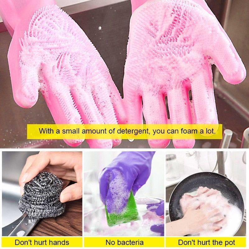 Washing Gloves, Silicone Dish Washer, Hand Gloves For Cleaning