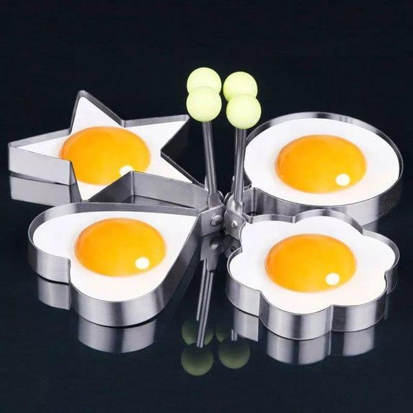 Stainless Steel Egg Shaper Pack of 4