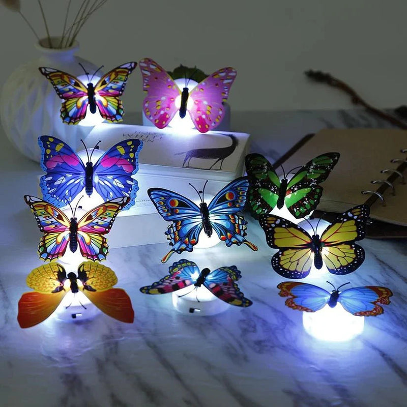 6 LED Butterfly Night Lamps