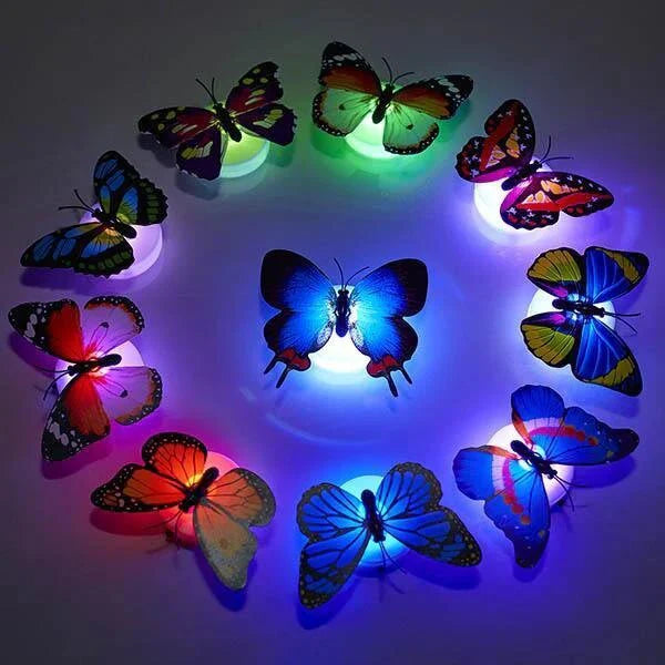 6 LED Butterfly Night Lamps